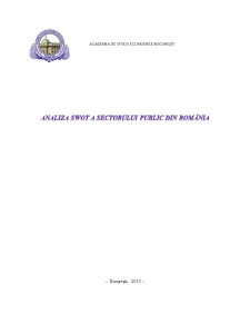 Analiza SWOT a Sectorului Public din România - Pagina 1
