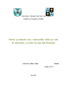 Plante și Animale Rare din România - Pagina 1