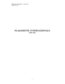 Plasamente Internaționale - Pagina 1