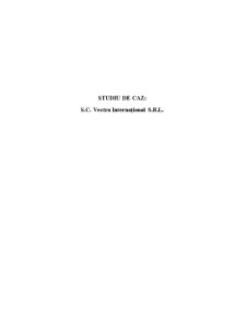 Studiu de caz - SC Vectra International SRL - Pagina 1