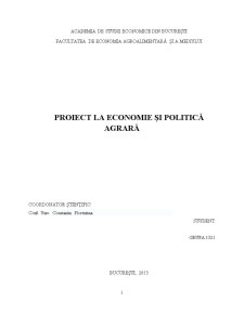 Politica Fiscală Aplicată în Agricultură - Pagina 1