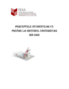 Percepția studenților cu privire la sistemul universitar din Iași - Pagina 1