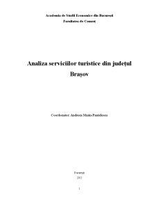 Analiza Serviciilor Turistice din Județul Brașov - Pagina 1