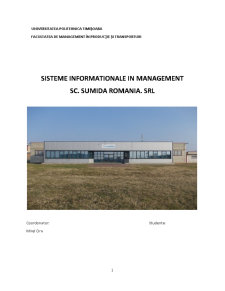 Sisteme informaționale în management - Pagina 1