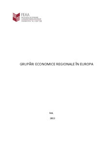 Grupările economice regionale în Europa - Pagina 1