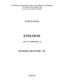 Etologie - Pagina 1