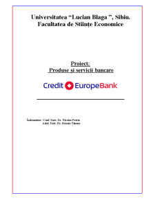 Produse și Servicii Bancare - Credit Europe Bank - Pagina 1