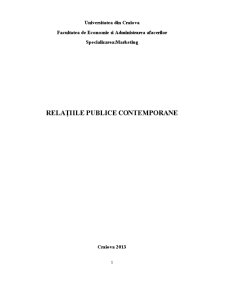 Relațiile Publice Contemporane - Pagina 1
