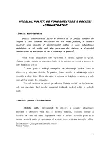 Modelul Politic de Fundamentare a Deciziei Administrative - Pagina 2