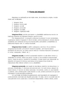 Modele și Forme de Integrare pentru Principalele Categorii de Copii cu Cerințe Educative Speciale - Pagina 5