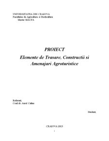 Elemente de trasare construcții și amenajări agroturistice - Pagina 1