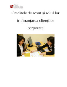 Creditele de Scont și Rolul Lor în Finanțarea Clienților Corporate - Pagina 1