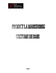 Proiect la Marketing - Costume de Baie - Pagina 1