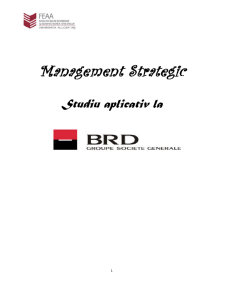Management Strategic BRD - Pagina 1
