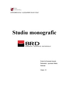 Studiu Monografic BRD - Pagina 1