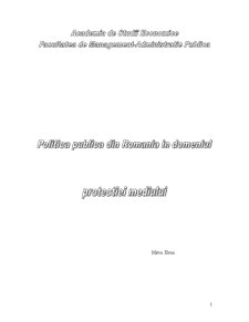 Politica Publica din Romania in Domeniul Protectiei Mediului - Pagina 1