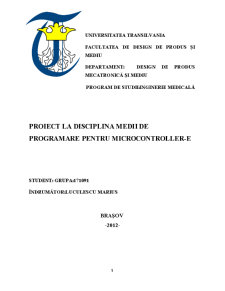 Medii de Programare Pentru Microcontrollere - Pagina 1