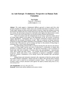 An Anti-Entropic Evolutionary Perspective on Human Ends Formation - Pagina 1
