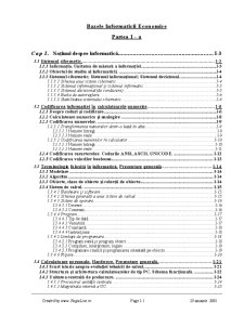 Bazele Informaticii Economice - Pagina 1