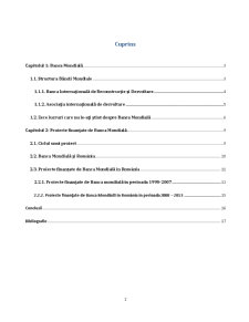 Analiza Proiectelor Finanțate de Banca Mondială în România în Perioada 1990-2013 - Pagina 2
