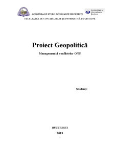 Managementul Conflictelor ONU - Pagina 1