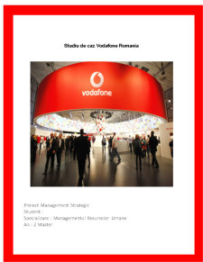 Management Strategic. Studiu de Caz Vodafone - Pagina 1