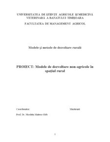 Modele de Dezvoltare Non-Agricole - Pagina 1