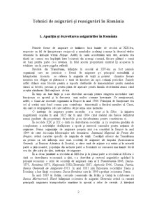 Tehnici de Asigurări și Reasigurări în România - Pagina 3