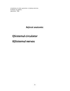 Aparatul circulator - sistemul nervos - Pagina 1