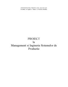 Management și ingineria sistemelor de producție - Pagina 1