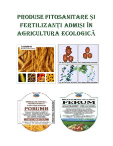 Produse Fitosanitare și Fertilizanți Admiși în Agricultura Ecologică - Pagina 1