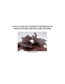 Analiza Apei din Diferite Sortimente de Ciocolată prin Metoda Karl Fischer - Pagina 2
