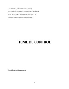 Teme control comportament organizațional - Pagina 1