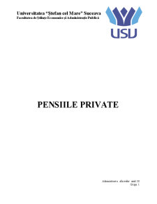Pensiile Private - Pagina 1