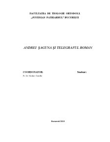 Andrei Șaguna și Telegraful Roman - Pagina 1