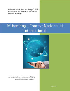 M-banking - context național și internațional - Pagina 1