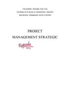 Management Strategic - Hotel Rapsodia - Pagina 1