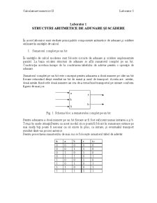 Calculatoare Numerice - Laboratoare - Pagina 1