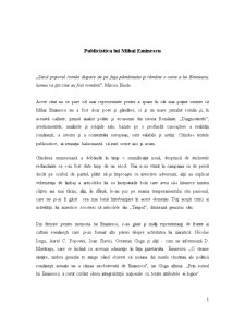 Publicistica lui Mihai Eminescu - Pagina 1