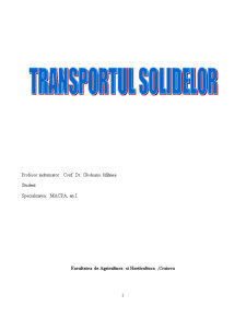 Transportul Solidelor - Pagina 1