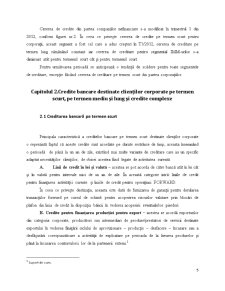 Tendințe Actuale în Creditarea Bancară Corporate în România - Pagina 5