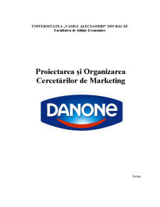 Proiectarea și Organizarea Cercetărilor de Marketing - Pagina 1