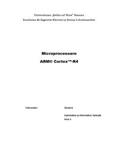 Microprocesoare - ARM Cortex-R4 - Pagina 1