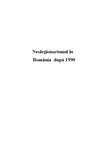 Neolegionarismul în România după 1990 - Pagina 1