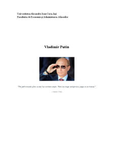 Leader-ul Vladimir Putin - Pagina 1