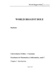World Biggest Hole - Pagina 1