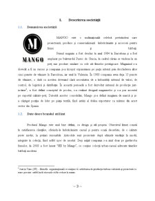 Studiu Privind Analiza Activității de Comerț cu Amănuntul la Magazinul Mango - Pagina 3
