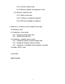 Managementul crizei de imagine a organizației - studiu de caz Dacia - Pagina 2