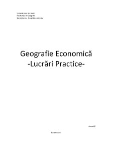 Geografie Economică - Pagina 1