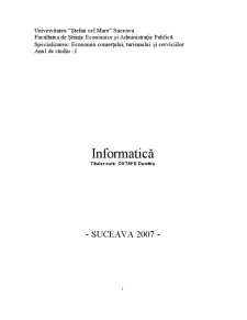 Informatică - Pagina 1